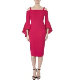 Raspberry Crepe Dress at David Jones